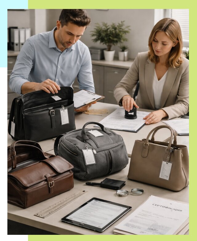 Сертификация сумок в Ялуторовске от 7747 руб. | Алешин-Лтр