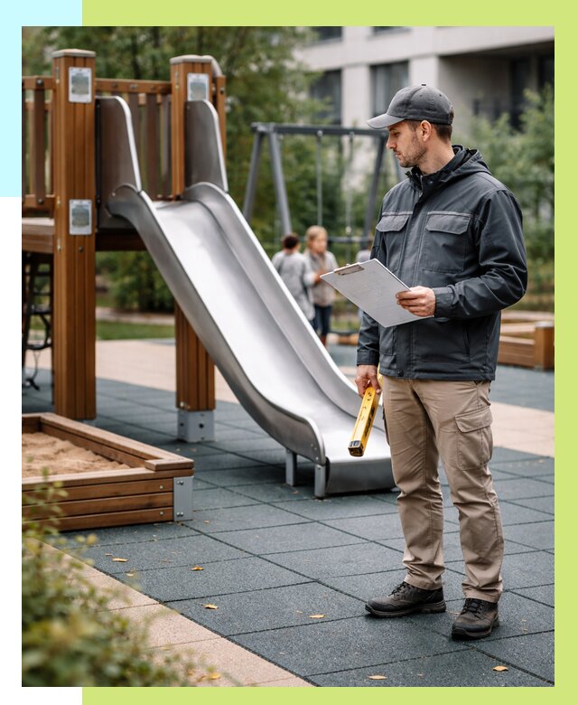 Сертификация детских площадок в Ялуторовске от 25823 р. | Алешин-Лтр