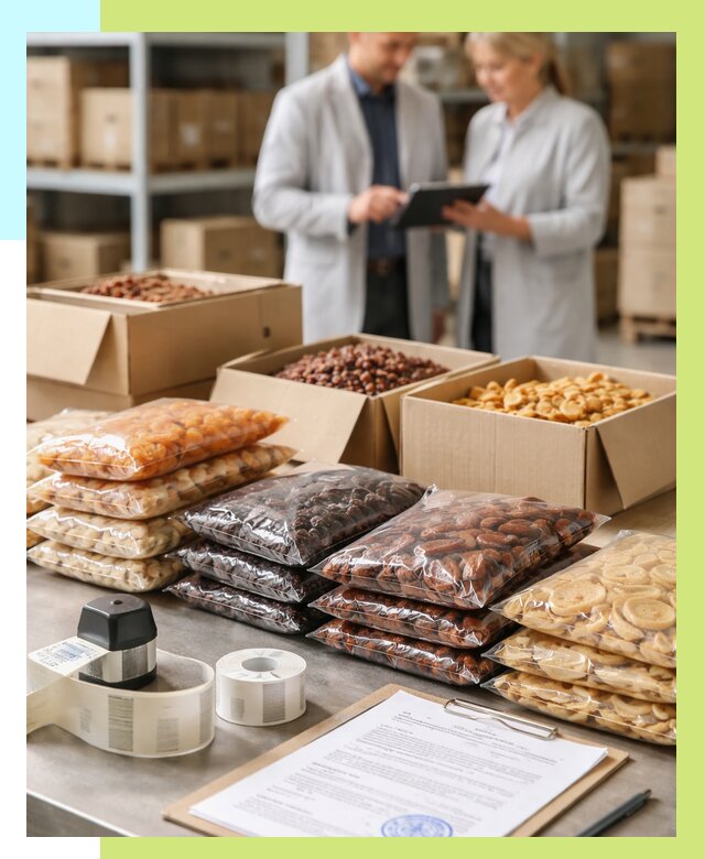 Сертификация сухофруктов в Ялуторовске от 12395 р. | Алешин-Лтр под ключ