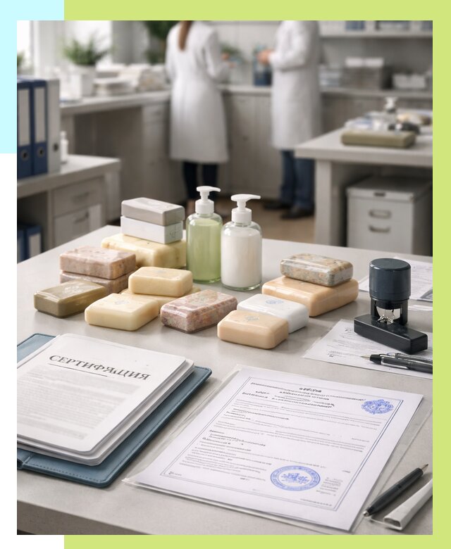 Сертификация мыла и сертификат на мыло в Ялуторовске от 12395 | Алешин-Лтр