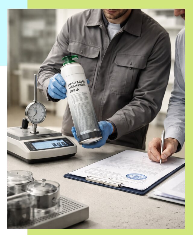 Сертификация монтажной пены в Ялуторовске от 15494 р. | Алешин-Лтр