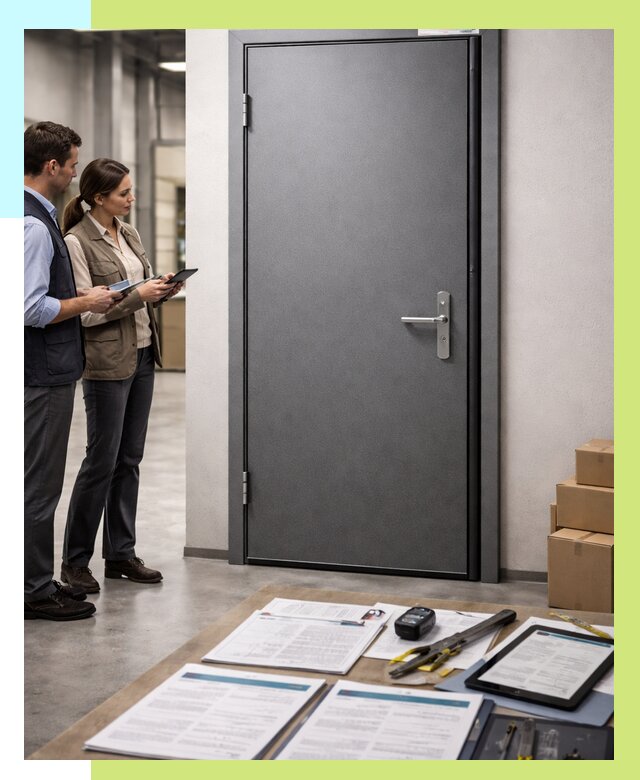 Сертификация противопожарных дверей в Ялуторовске от 9296 р. | Алешин-Лтр