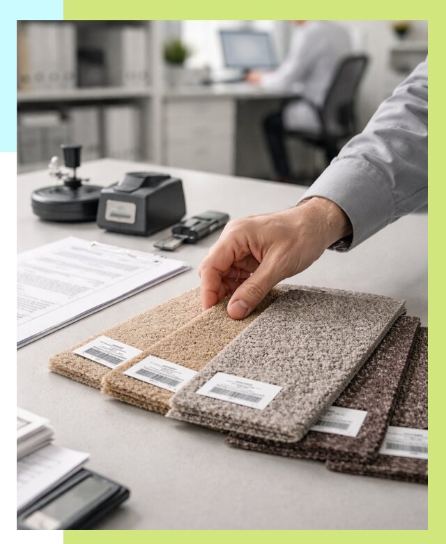 Сертификация ковролина в Ялуторовске от 15494 р., Алешин-Лтр