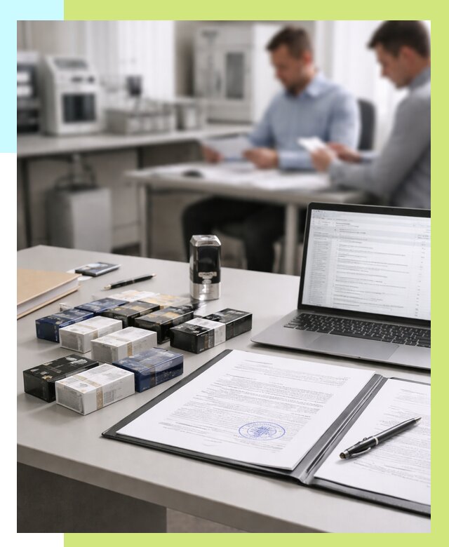 Сертификация сигарет под ключ в Ялуторовске от 46481 р. | Алешин-Лтр