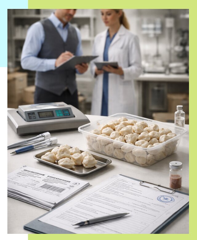 Сертификация пельменей в Ялуторовске от 15494 р. срочно | Алешин-Лтр
