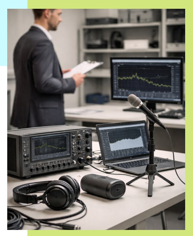 Сертификация аудиотехники в Ялуторовске от 15494 р., Алешин-Лтр