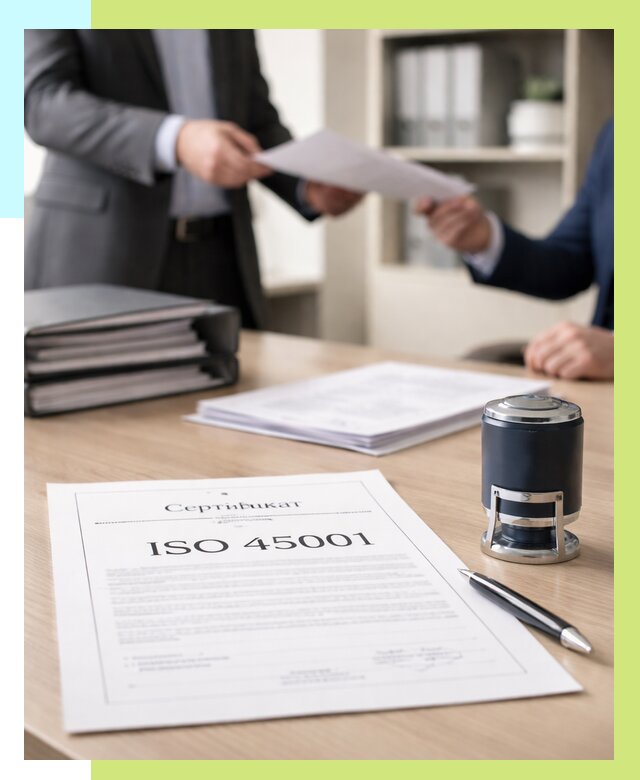 Сертификат ISO 45001 в Ялуторовске под ключ от 46481 р. | Алешин-Лтр